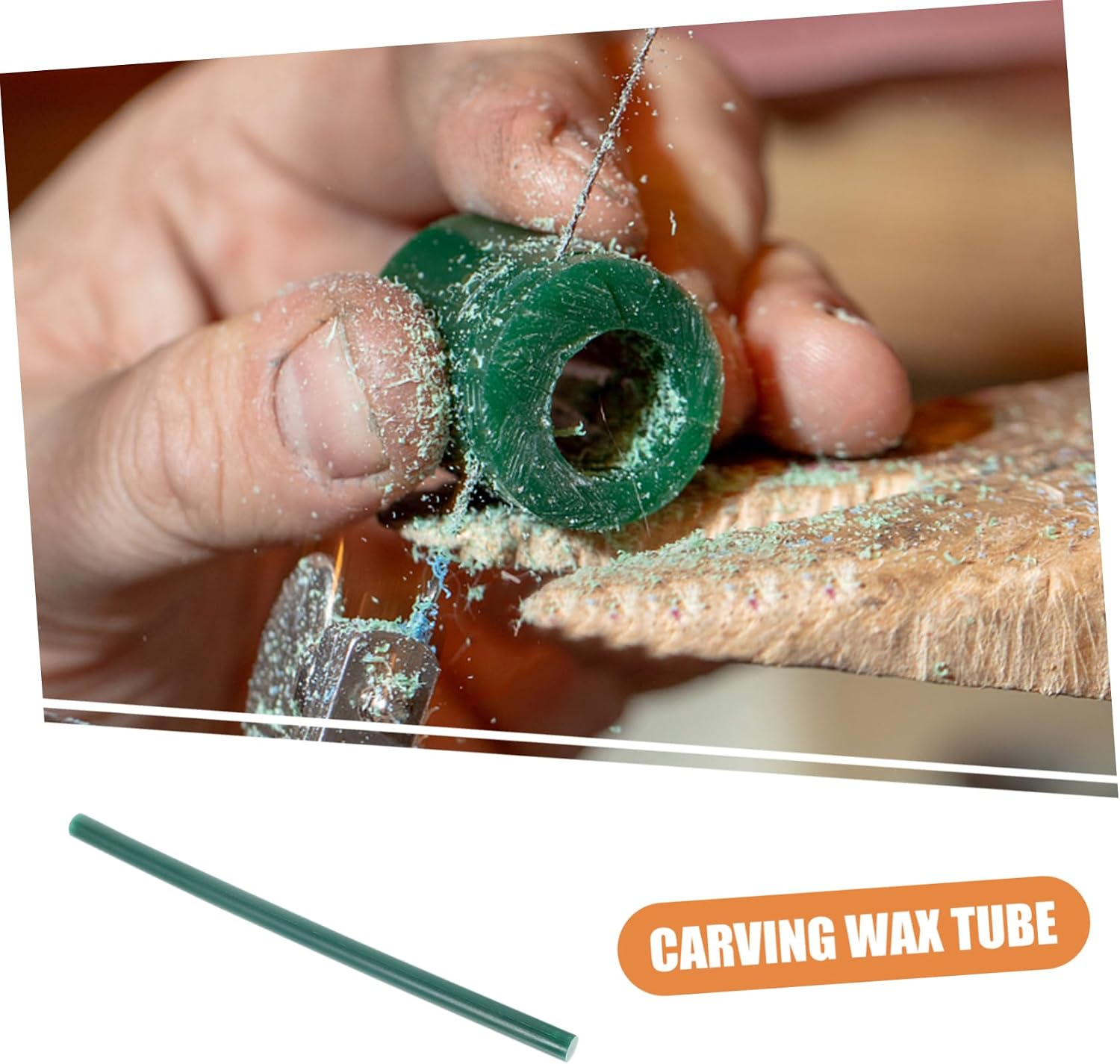 Hohopeti Carving Wax Ring Tube Mold for Jewelry Making Solid Wax Tubes for Detailed Ring Design Easy to Use Jewelry Tool for Beginners and Professionals