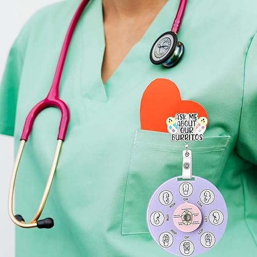 Miniatura 2 de Herramienta de posición fetal de partera, regalos de partera, suministros de Doula, rueda de posición fetal, herramientas educativas para el parto,