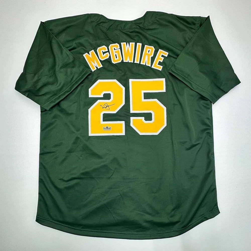 Facsimile Autographed Mark McGwire Oakland Green Reprint