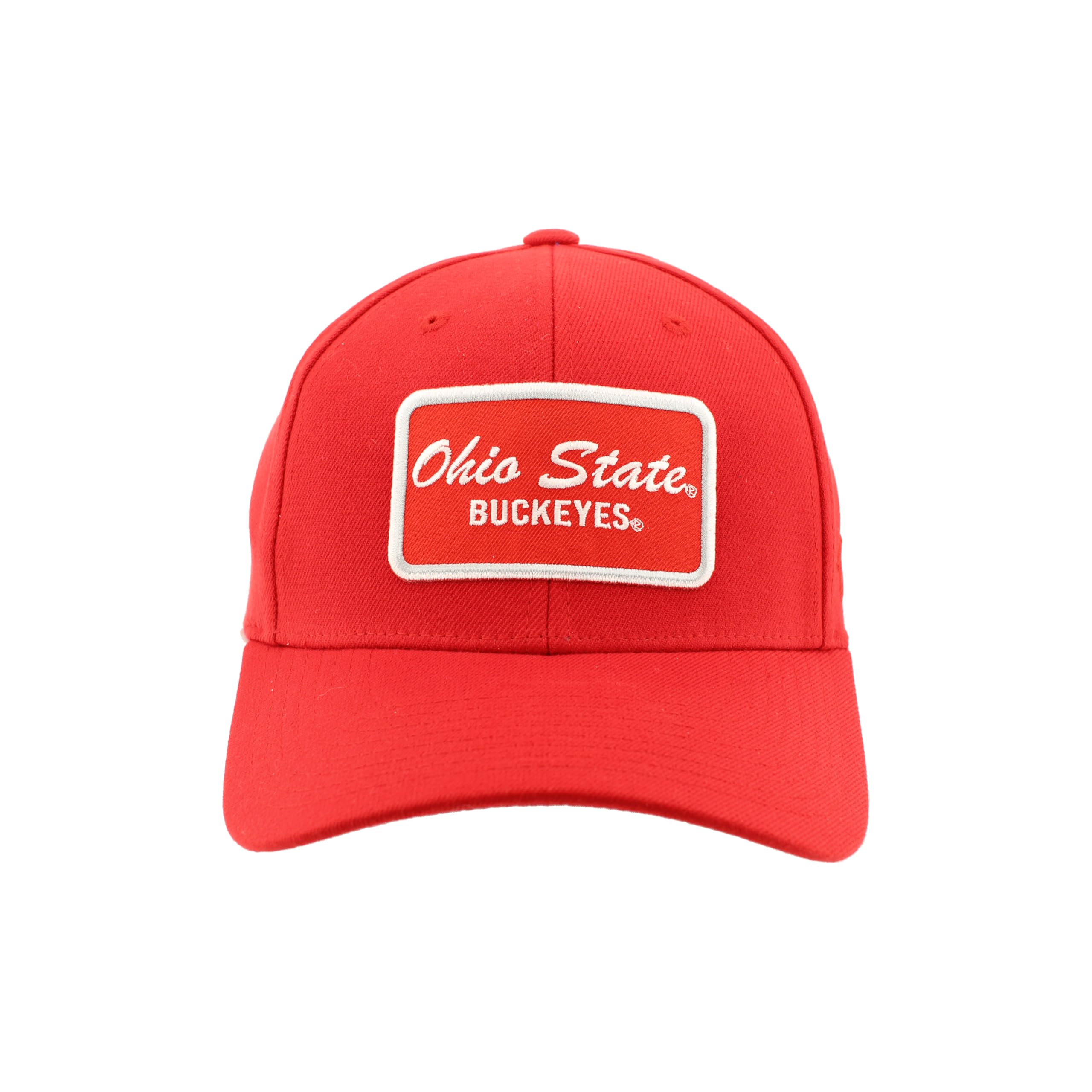 Condition photo showing New/Like New for ZHATS Men's Standard NCAA Officially Licensed Fitted Hat ZH Patch Brick Team Color, Large
