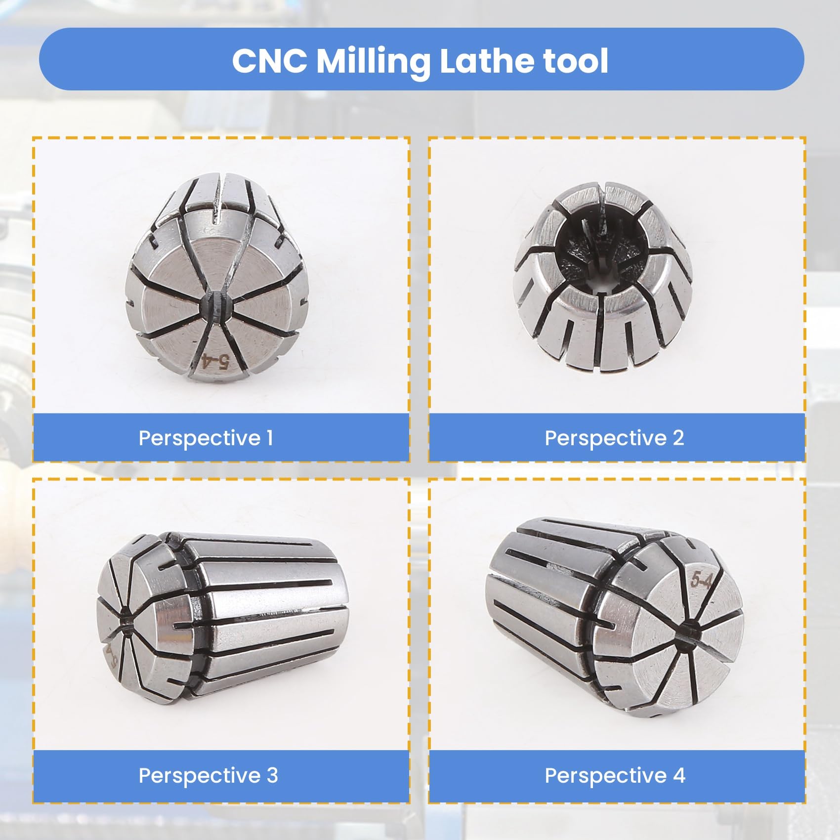 9 pinces de serrage Er25, 1 pièce Mt3 M12 Er25 Mandrin de serrage Cône Morse Support pour fraisage CNC Outil rotatif