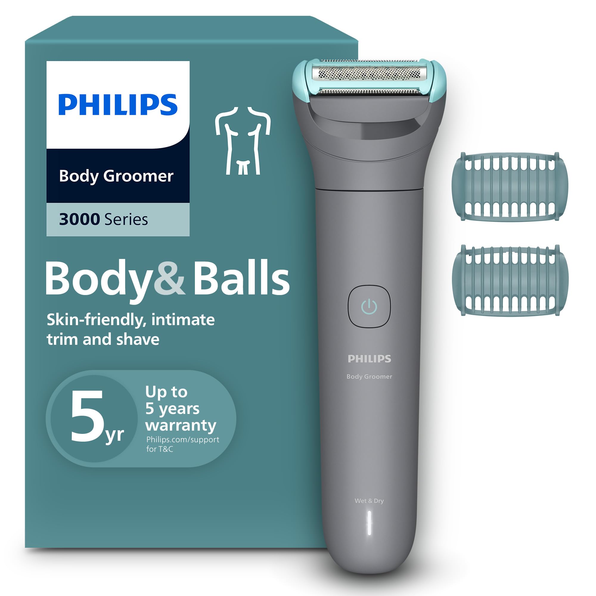 Philips Afeitadora Corporal 3000: Afeitado Suave y Seguro