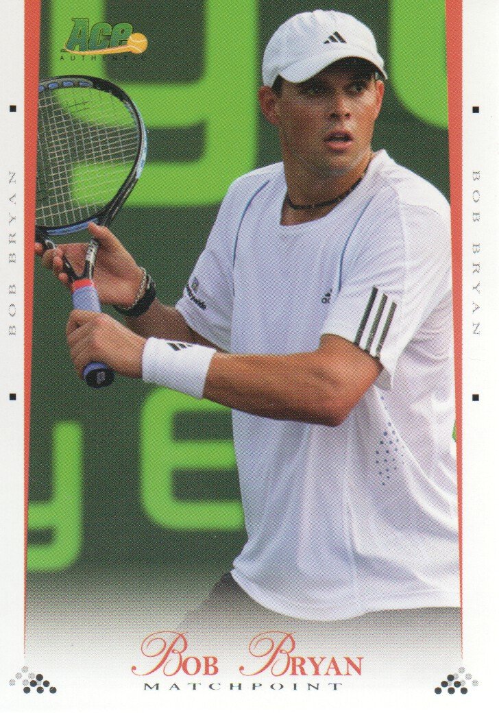 2008 Ace Authentic Match Point Tennis #20 Bob Bryan