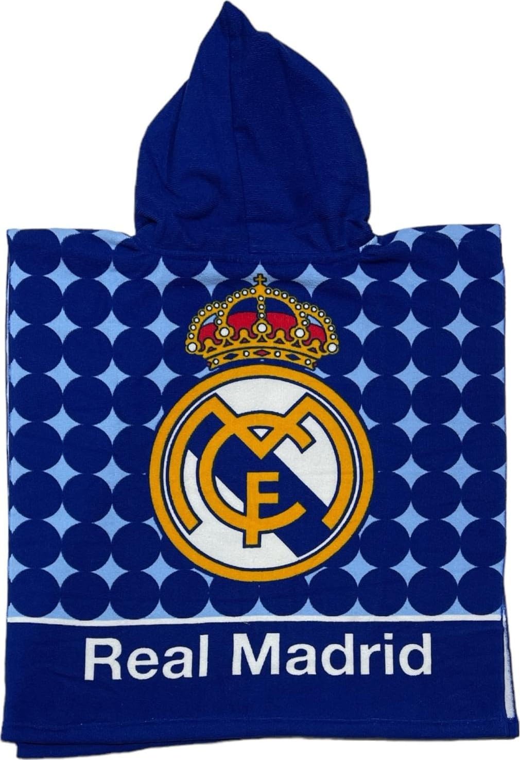 Real Madrid Poncho Playa Toalla Unisex Infantil Juventud Multicolor Talla Única