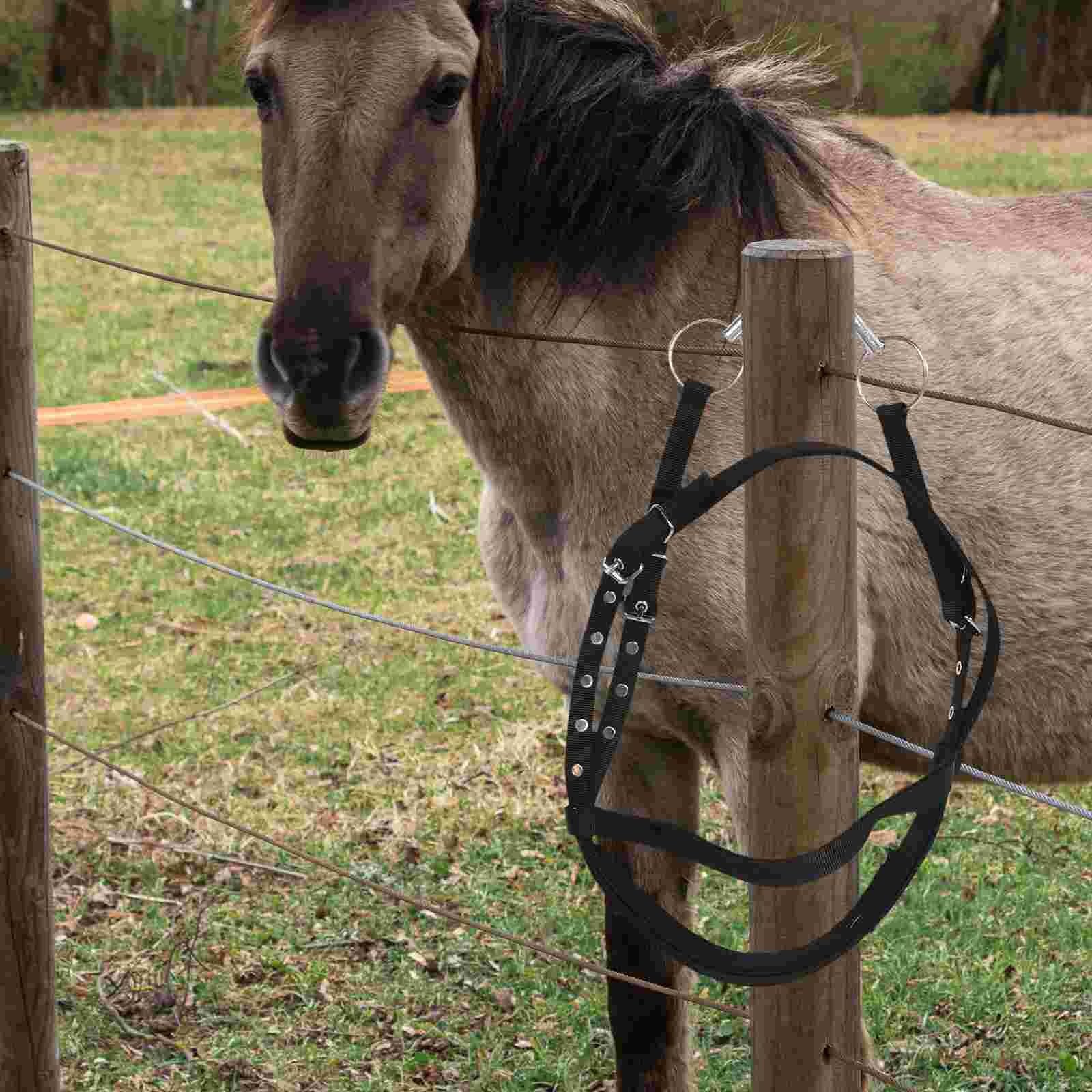 Cabestro de caballo, cabestro de cuerda multiusos para senderos, todo terreno, cabestros de nailon a juego