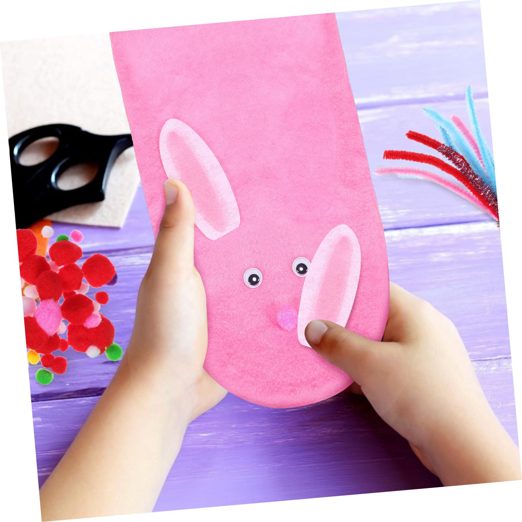 ORFOFE Kit de Manualidades para Marionetas de Mano Fieltro Fácil de Usar y Diseños Vibrantes, Adecuado para Fiestas y Proyectos Creativos de Bricolaje