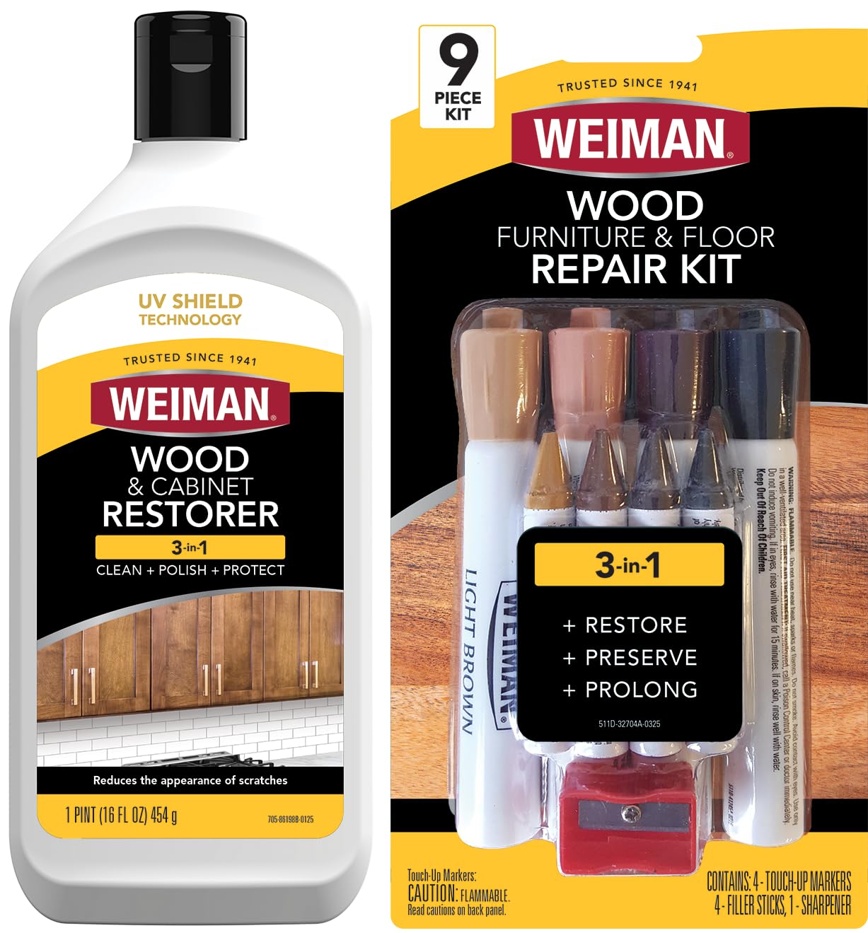 Weiman Wood Restore and Repair Kit