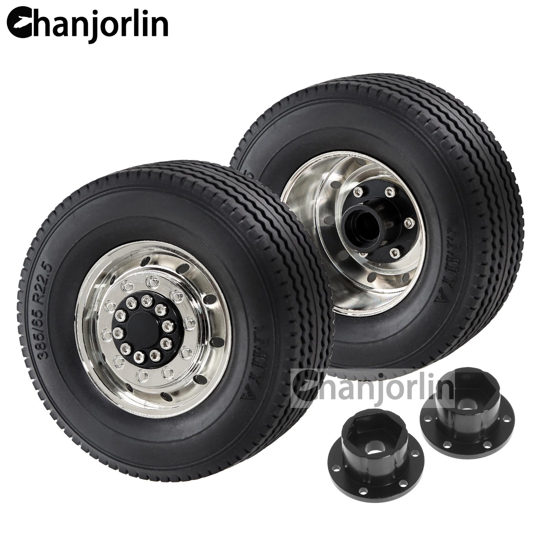 Amazon | Chanjorlin 1/14 RCフロントトラクタートラックタイヤと