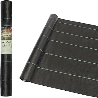 COLORFULHOPE 3ft x 100ft Weed Barrier Landscape Fabric Weed Block Geotextile Fabric Heavy Duty 3.2oz Garden Premium Ground...