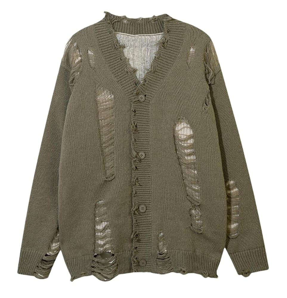 トップス Abyssea Chain frayed knit cardigan 82819868_271_main.jpg