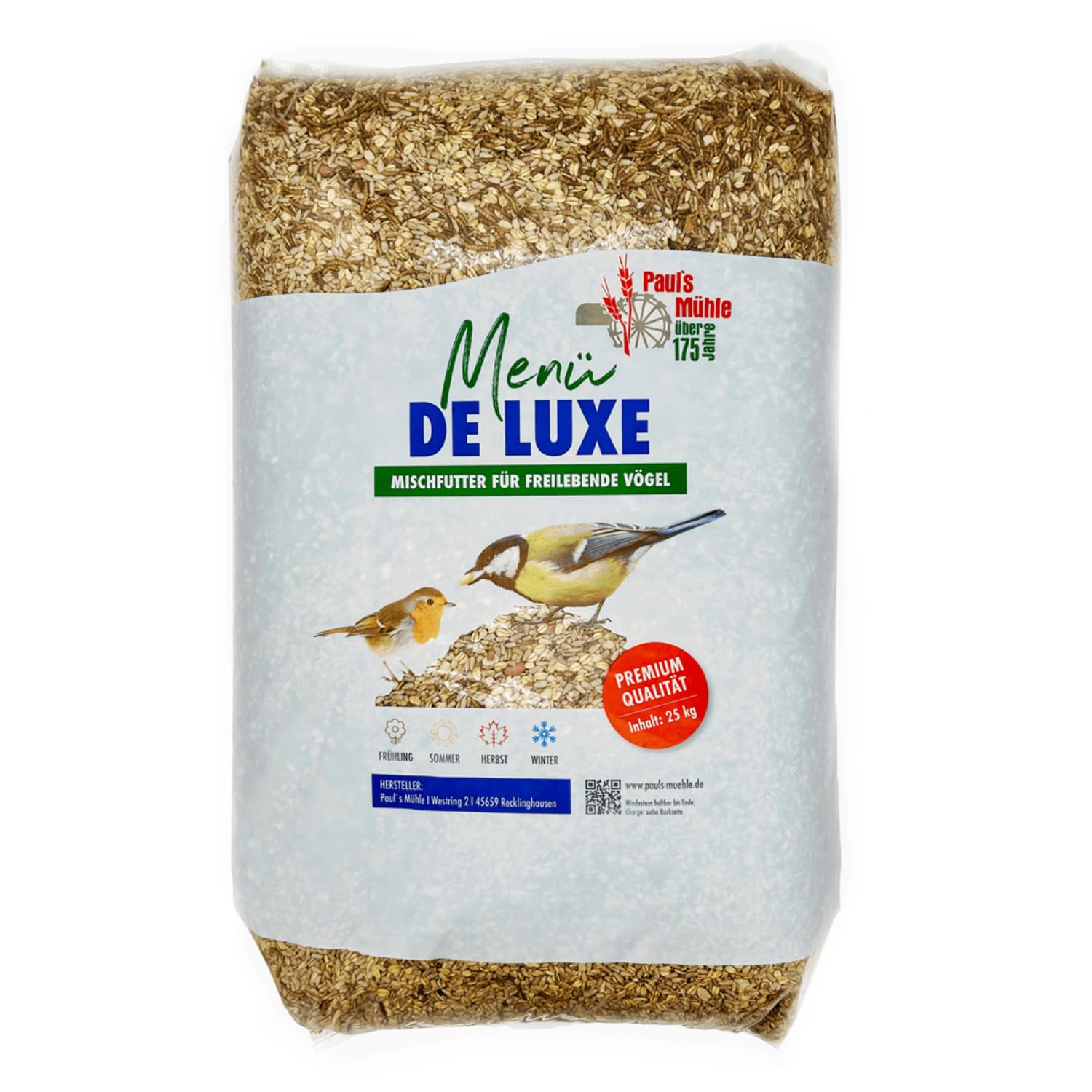 Pauls Mühle Wildvogelfutter Deluxe 25 kg
