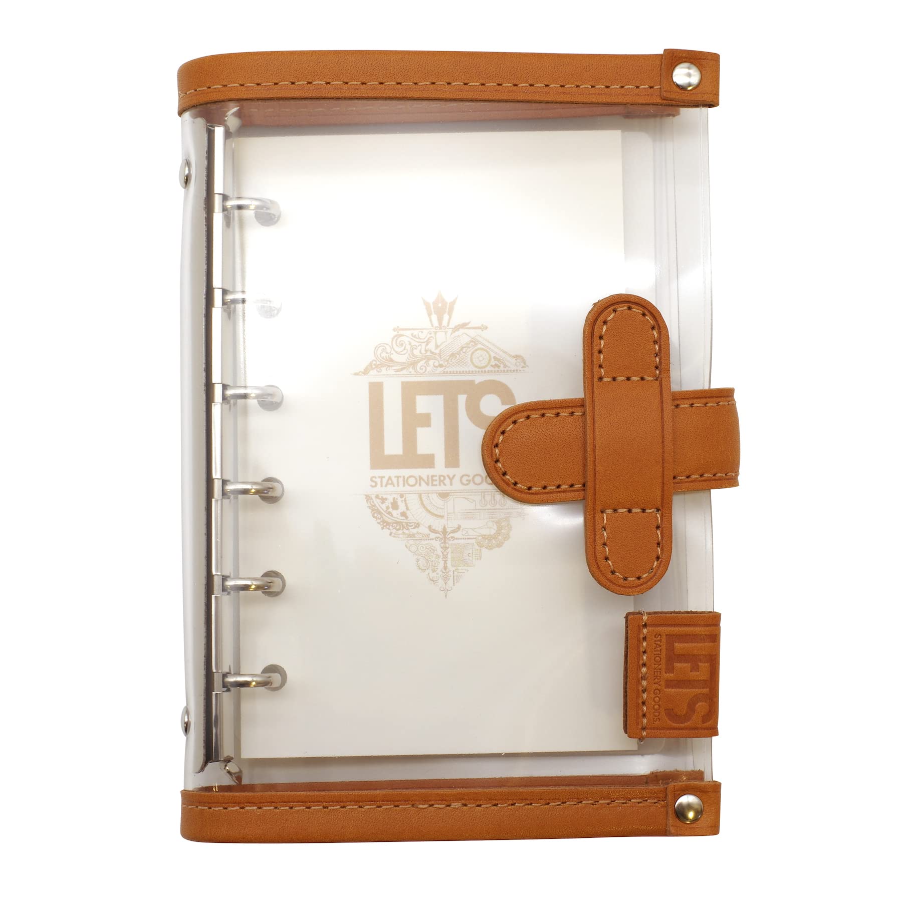 Amazon.co.jp: LETS STATIONERY GOODS クリア システム手帳 ミニ6 