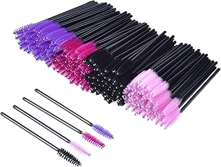 فرش رموش للاستعمال مرة واحدة، عصا ماسكارا، أداة تطبيق رموش وحواجب، أدوات تجميل (200 قطعة، متعددة الألوان)