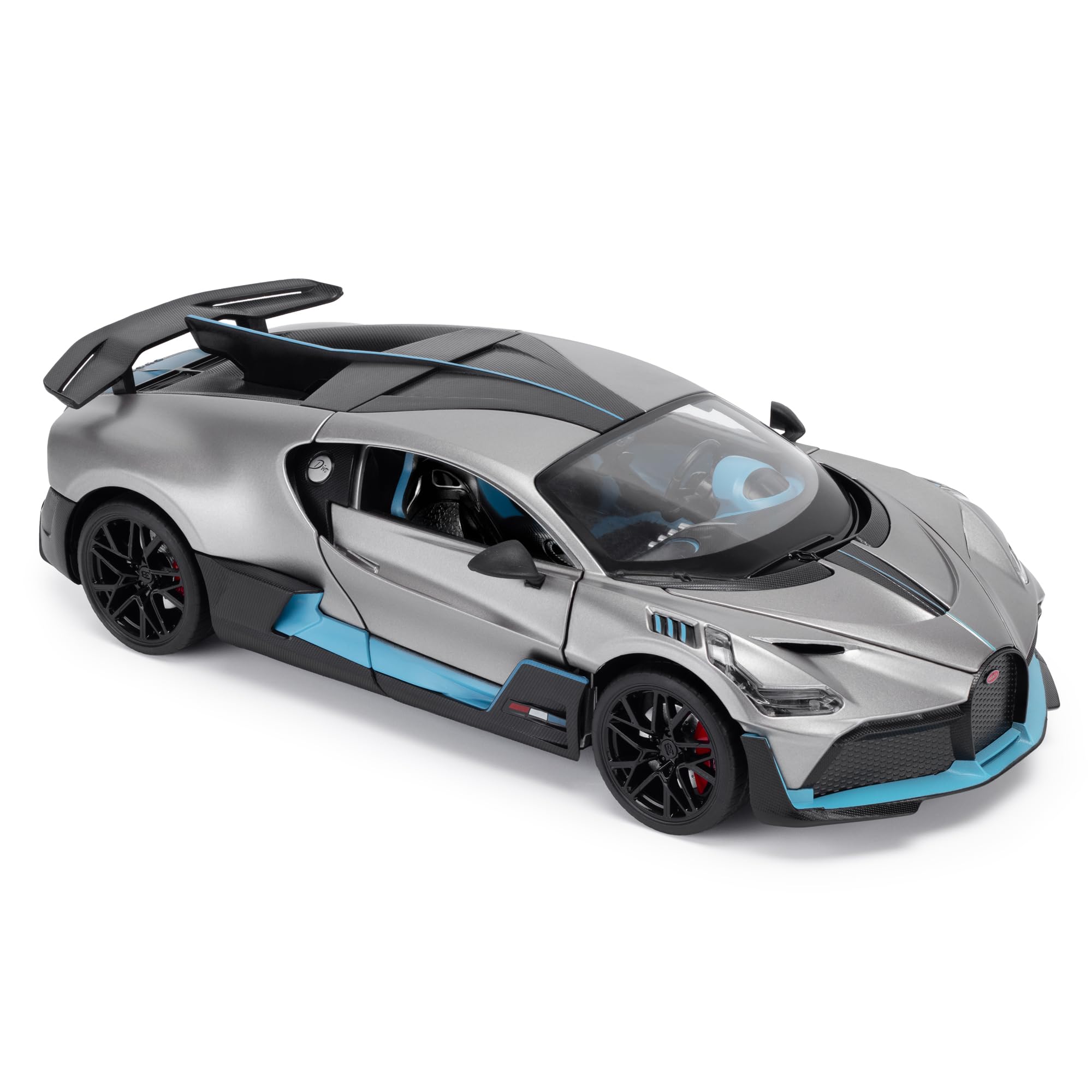 Bugatti Divo 1:18 Scale Die-Cast Model Car - Grey | Detailed Collectors Edition Diecast | Official Licensed Product