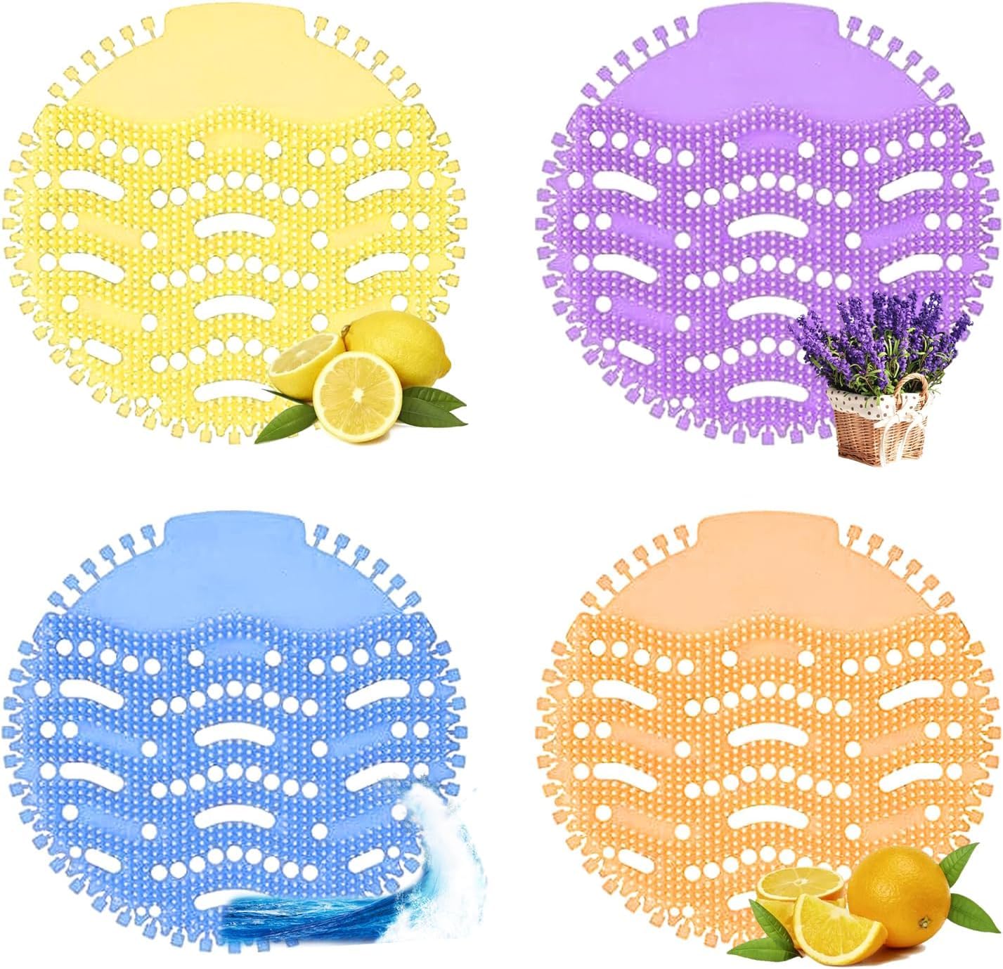 Atmosphere Urinal Screen Mat Set of 10 Pieces (Multi-Color) (Yellow, Orange, Blue, Green, Purple)-image-11