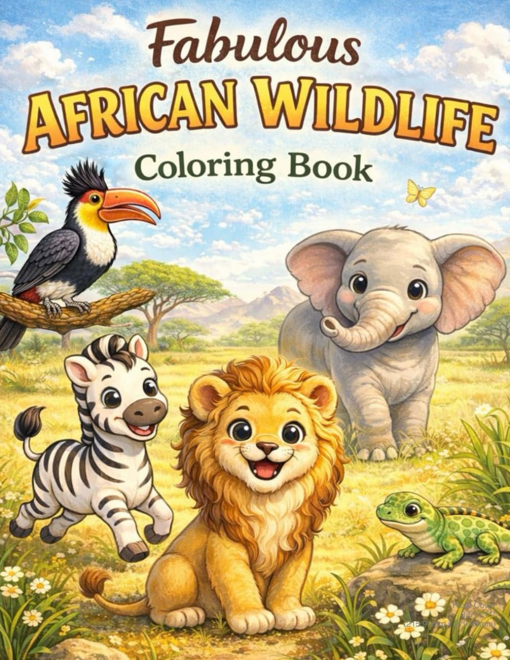 Fabulous African Wildlife: Coloring Book