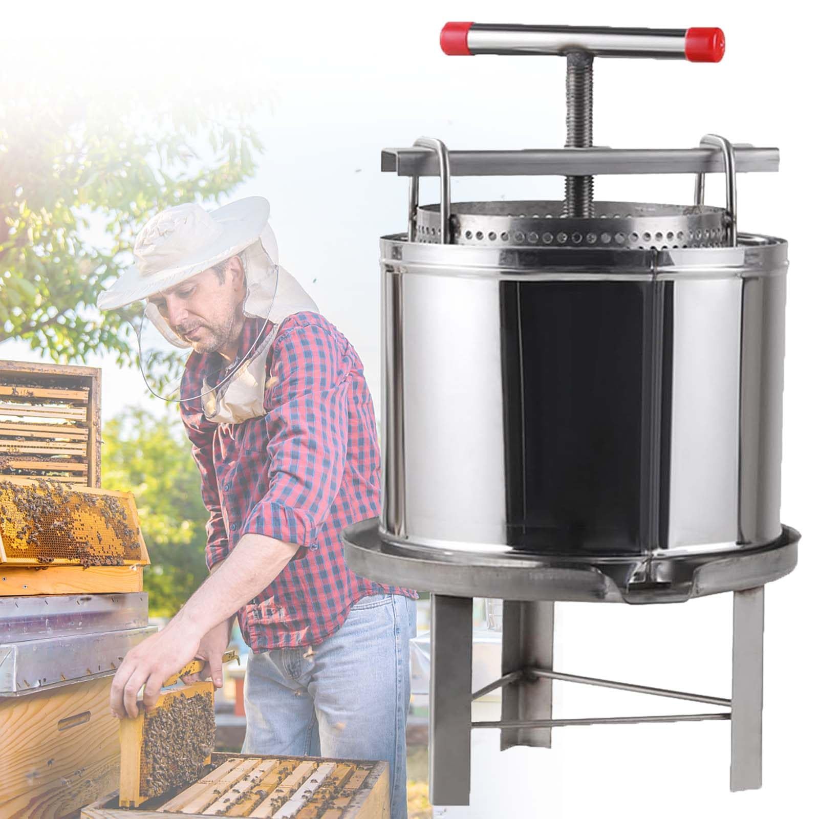 Presse à Miel Mini Extracteur Acier Inoxydable - Séparateur Miel Portable Apiculture