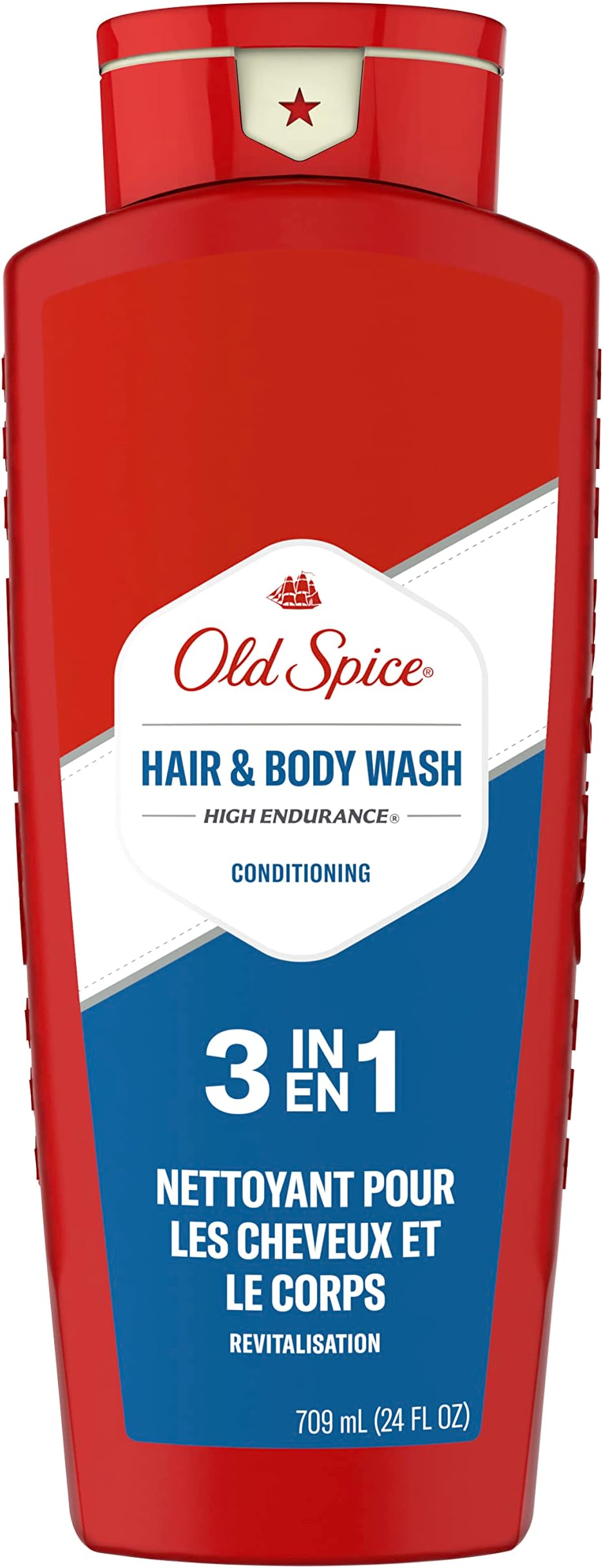 Old Spice High Endurance Conditioning Long Lasting Men's Hair and Body Wash, 24 Ounce