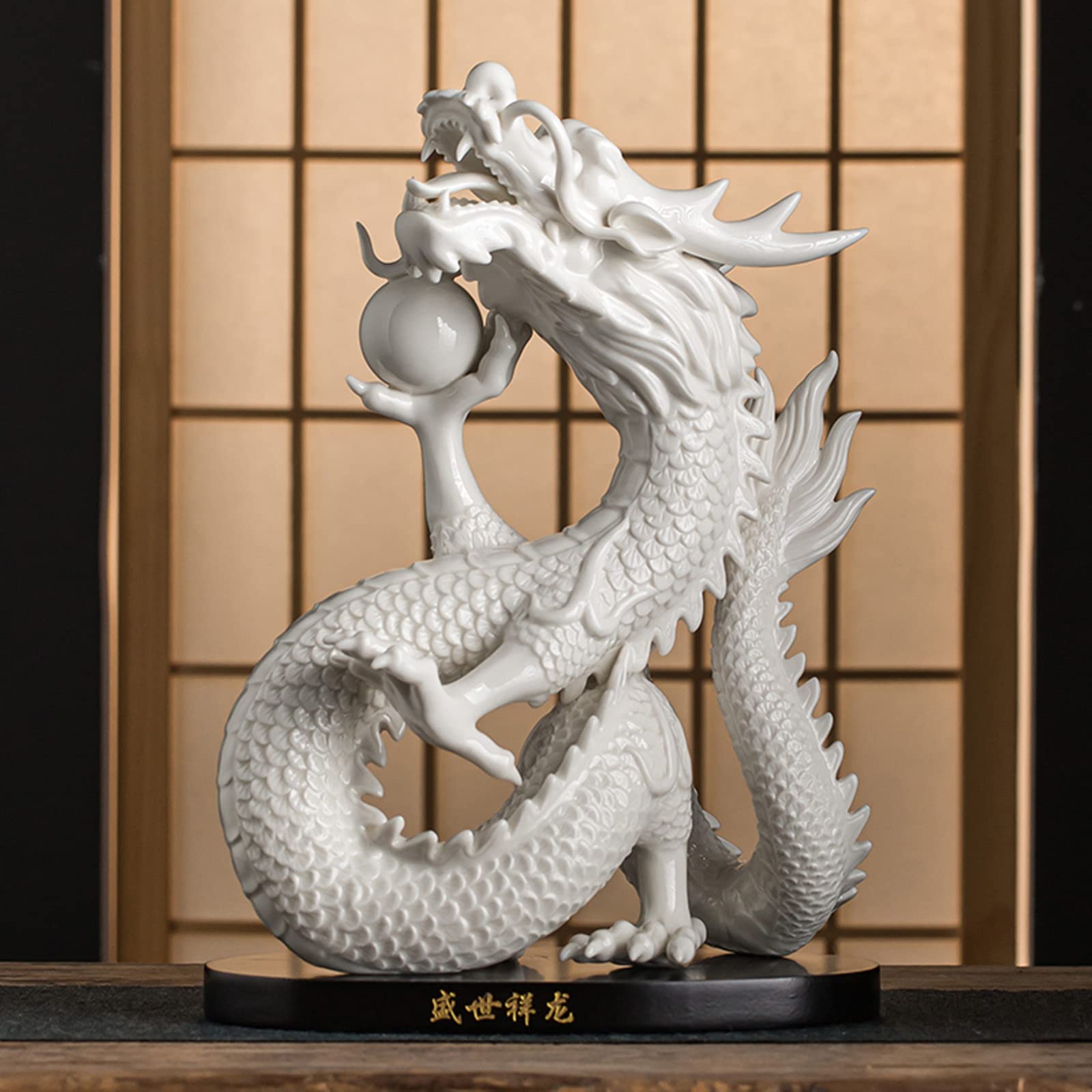 木彫り龍 昇り龍 置物 風水 龍の置物 龍神 木彫り 干支辰グッズ 金運