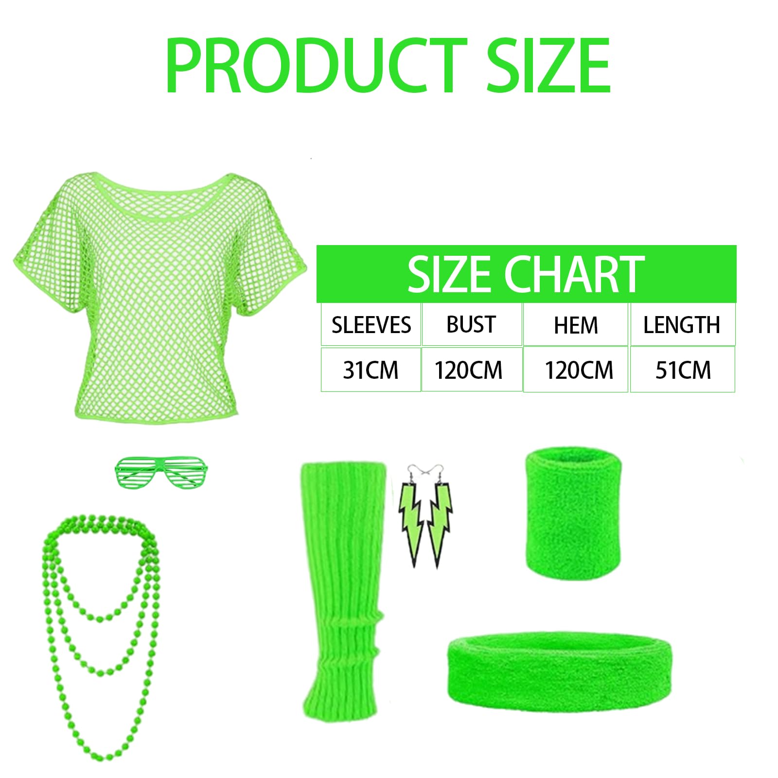 GWAWG Women's 90s Costume, Green - Image 2