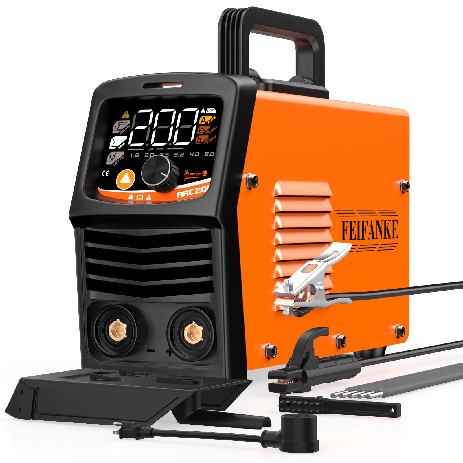 FEIFANKE 200A Stick Welder 110V/220V, 2 In 1 Lift TIG/MMA/ARC Inverter Welder
