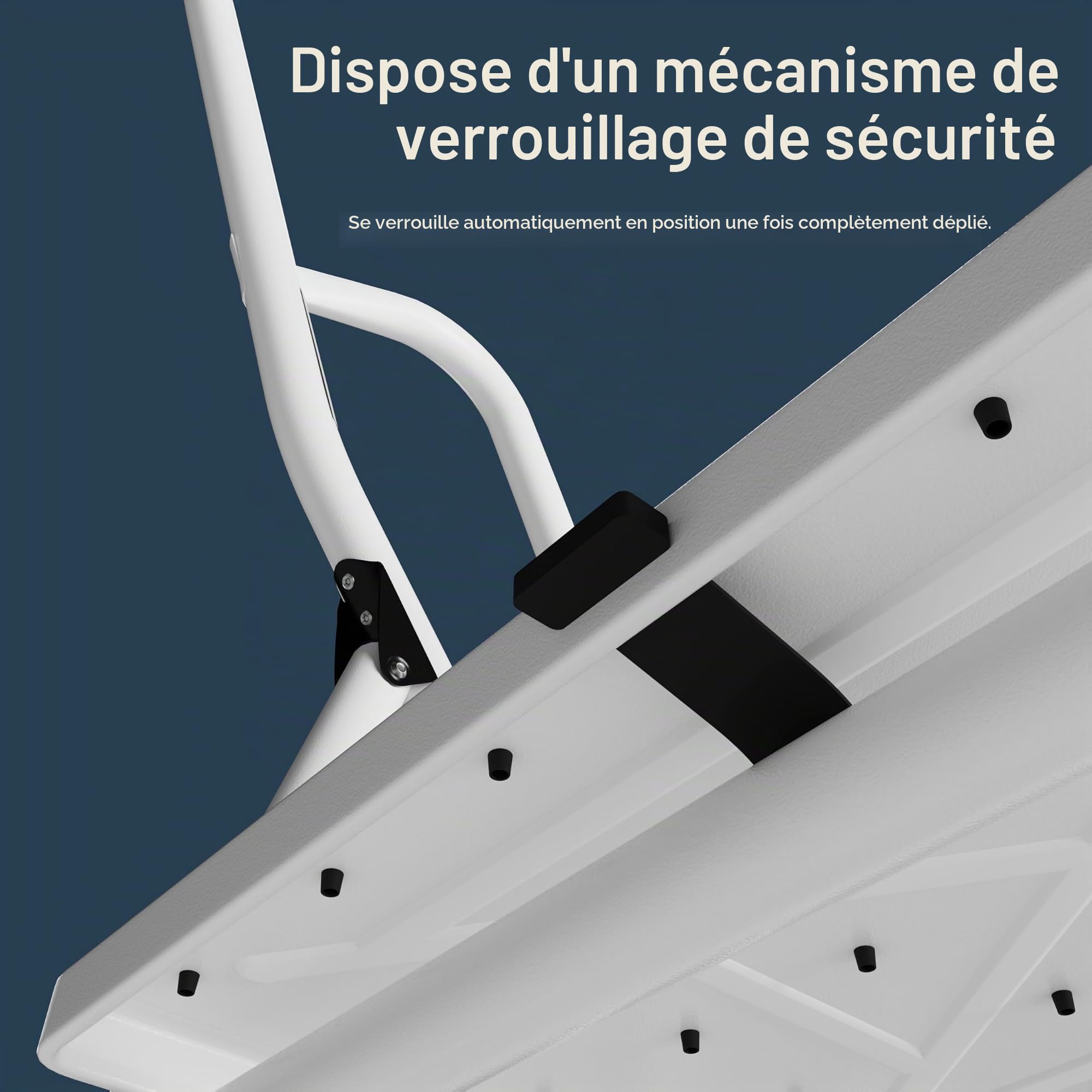Home Discount® 4 marches avec Rampe de sécurité Pliable de sécurité antidérapant Mat Safe Heavy Duty