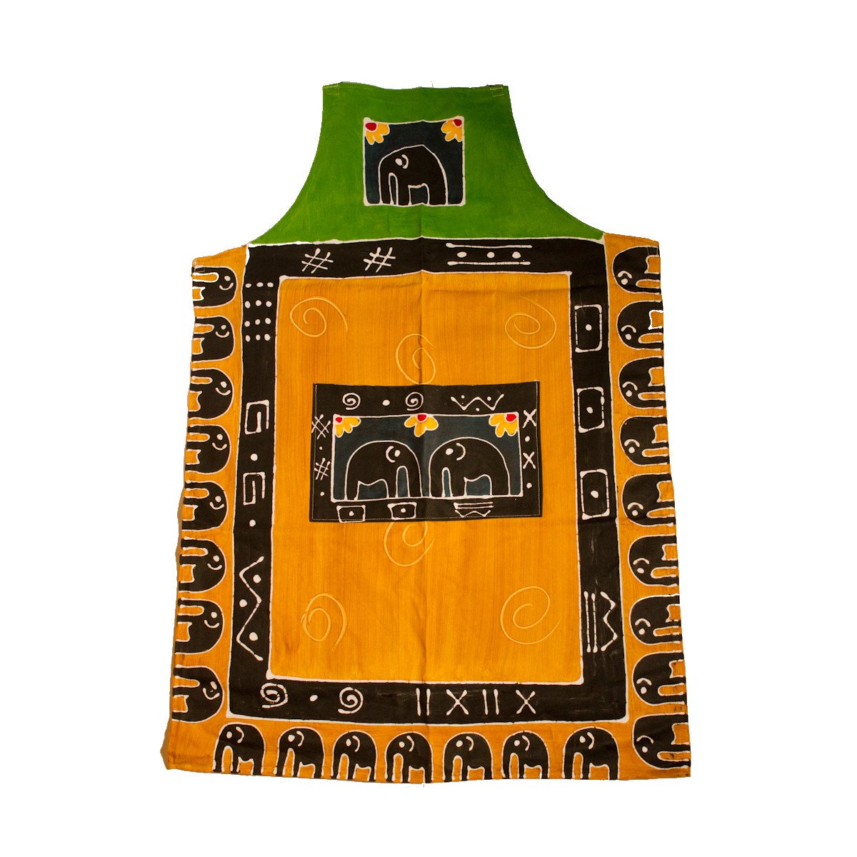 africana kochsch?RZE Diseño Yelow elefante Barbacoa SCH uerze Delantal, color Koch schuerze