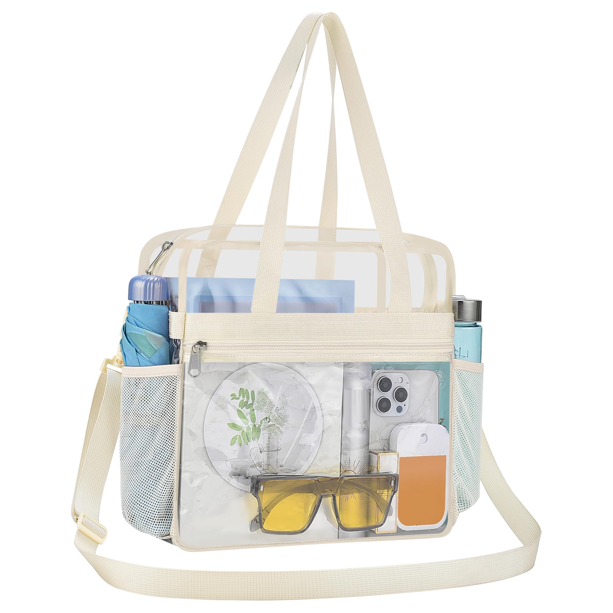 USPECLARE Clear Bag for Stadium Events Transparent Bag for Work Sports Games Concerts Travel Gym
