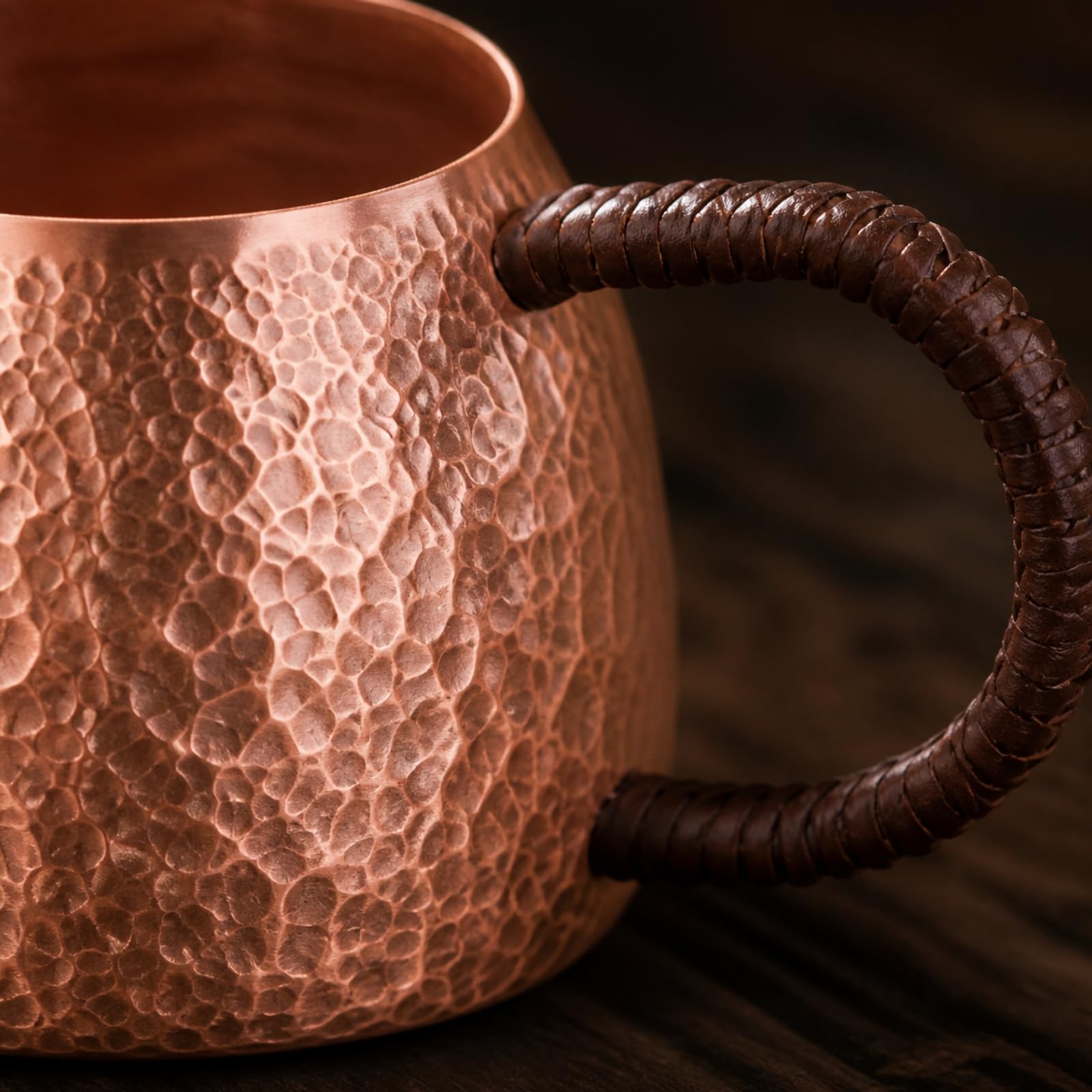 Té Cobre Martillado Hecha a Mano Té Cobre Resistente Al Térmico Vaso