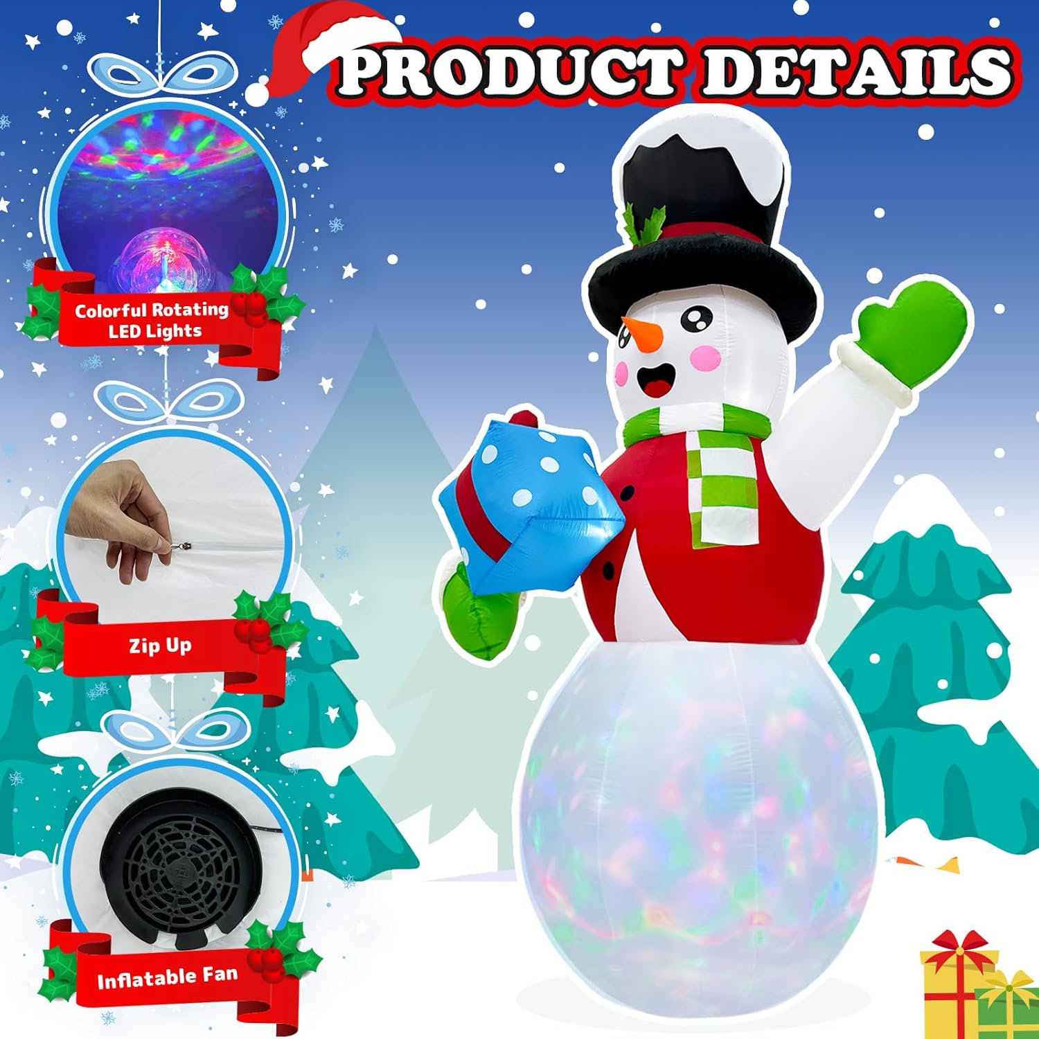 OurWarm Christmas Inflatable Outdoor Decoration (10FT)