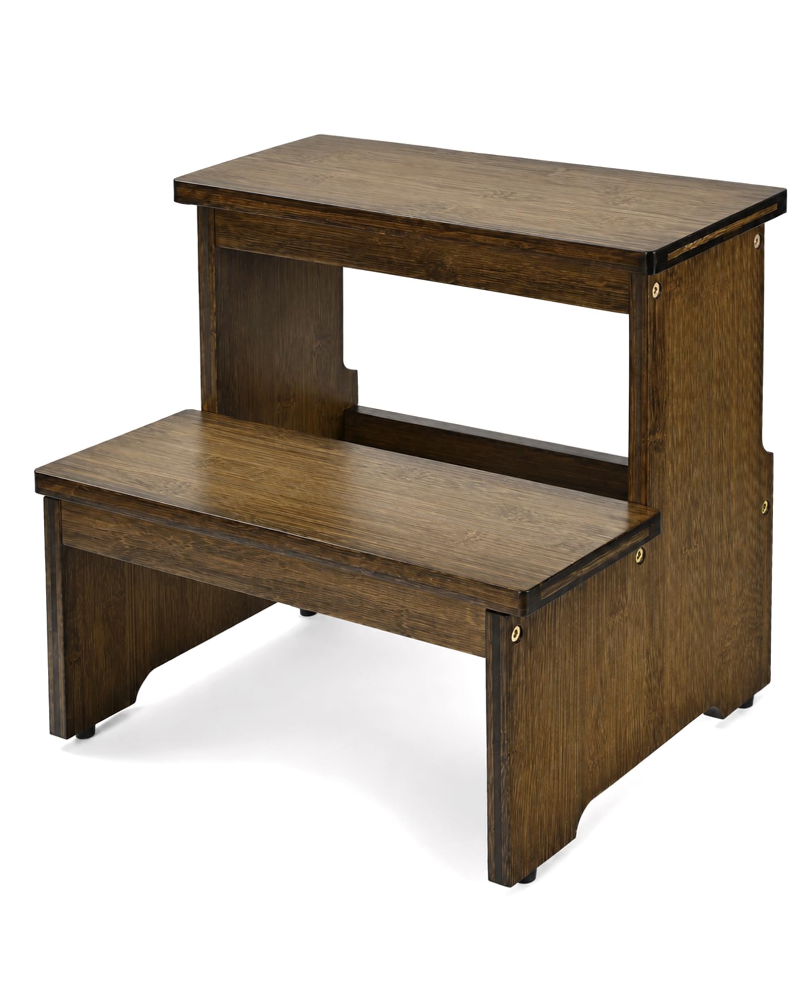 StrongTek Bamboo 2 Step Stool for Adults, Bed Step Stool for High Beds
