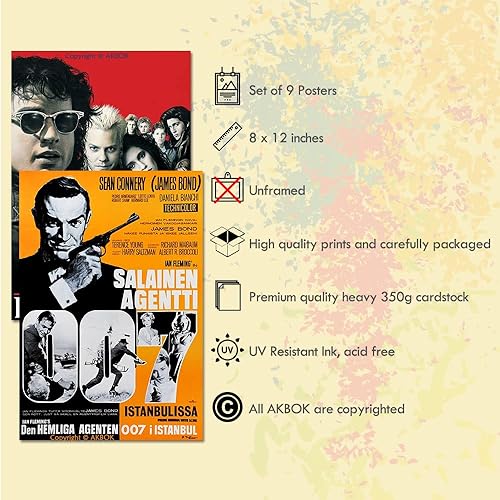 Miniatura 3 de 9 pósteres de película vintage, retro, clásico, pósteres de películas de los años 80 y 90, impresiones artísticas para teatro, dormitorio,