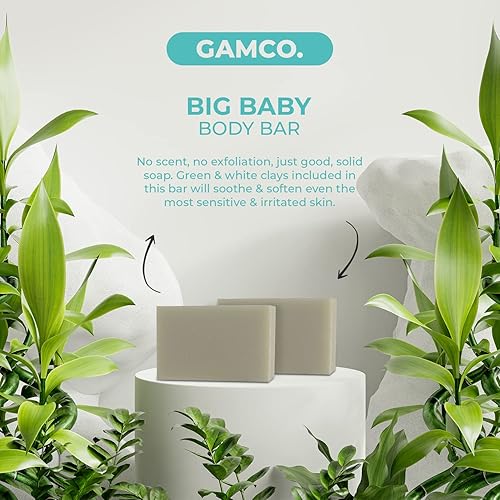 Miniatura 6 de Grown Ass Man Co. Paquete de baño completo para hombres  Barra de champú, barra acondicionador y paquete de barra corporal  Espuma rica con aceites