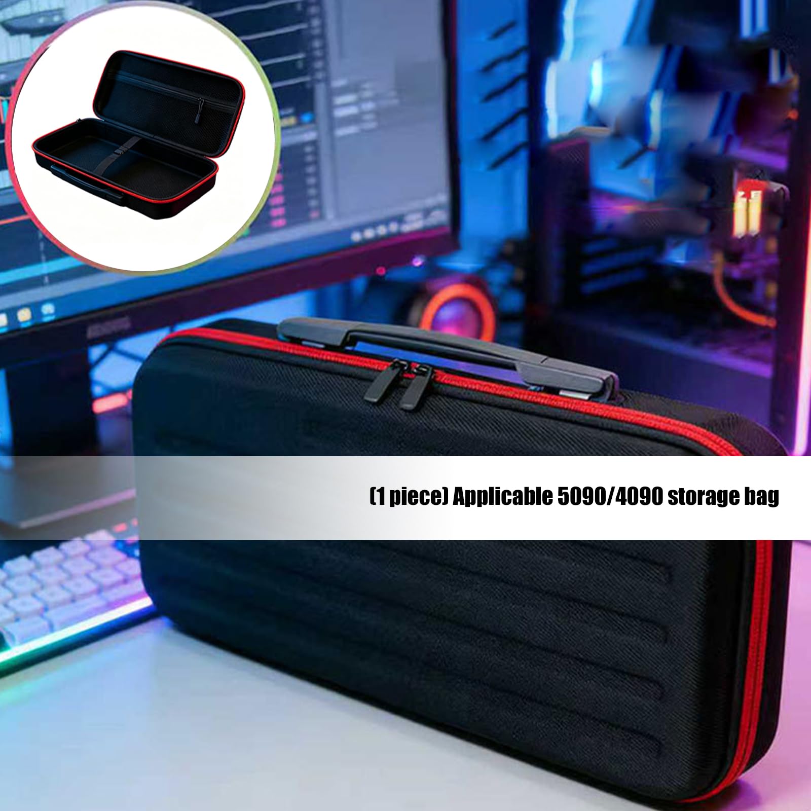ABS stoßfestes GPU Gehäuse mit internem Schaumstoff für tragbares GPU Gehäuse RTX5090 / RTX4090 / RTX3090