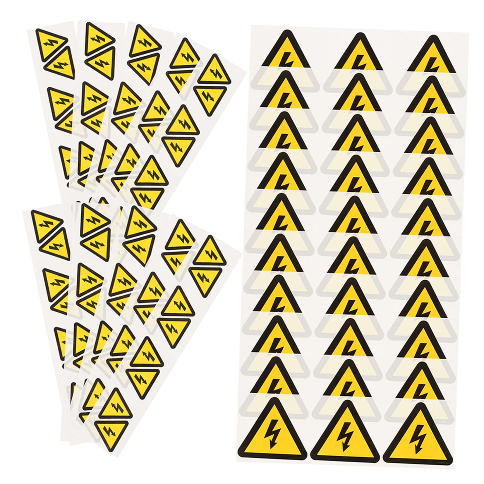 Autocollants de Sécurité Électriques Jaunes 24 Pcs, Adhésifs