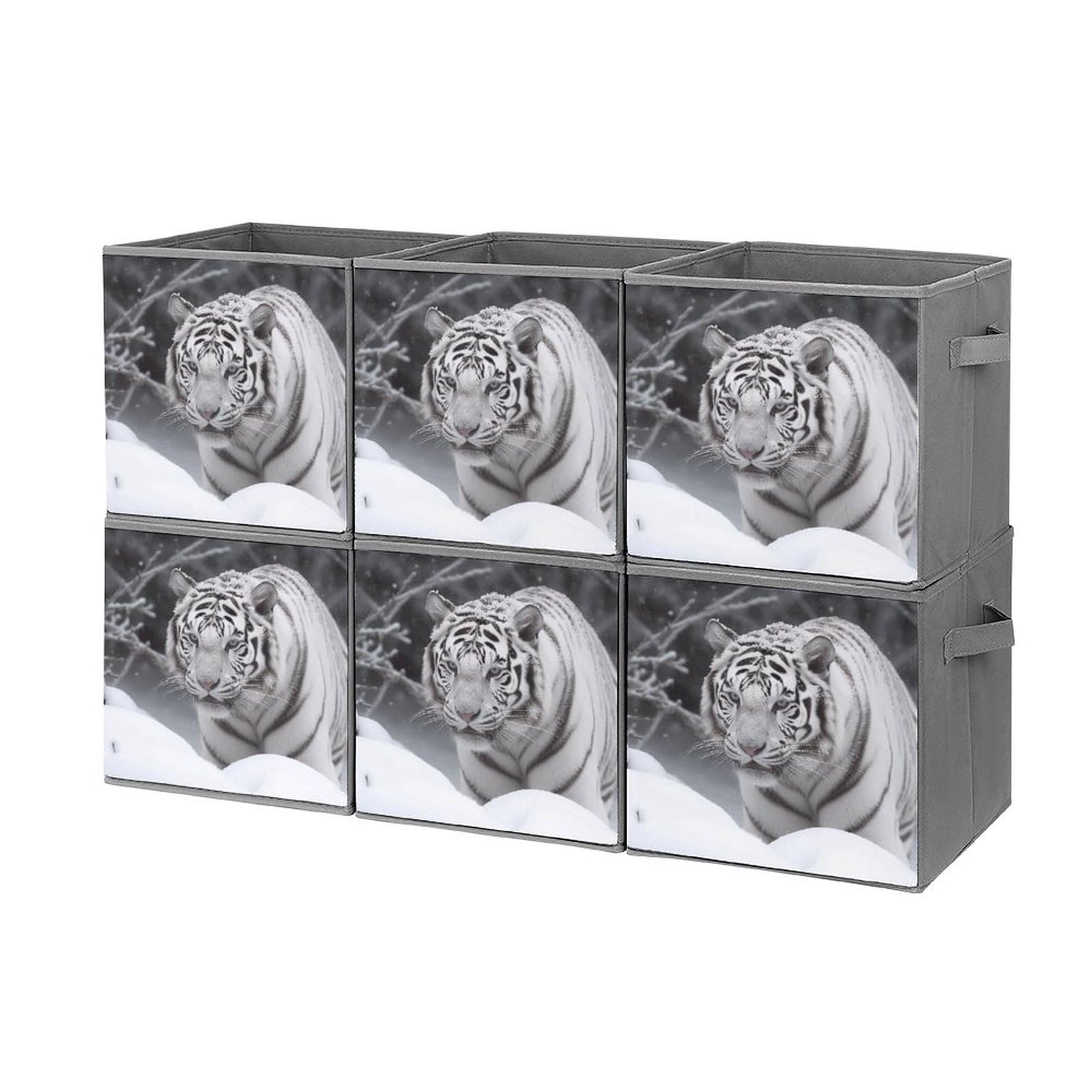 Boîtes de rangement pliables tigre pour organiser le dressing de la chambre