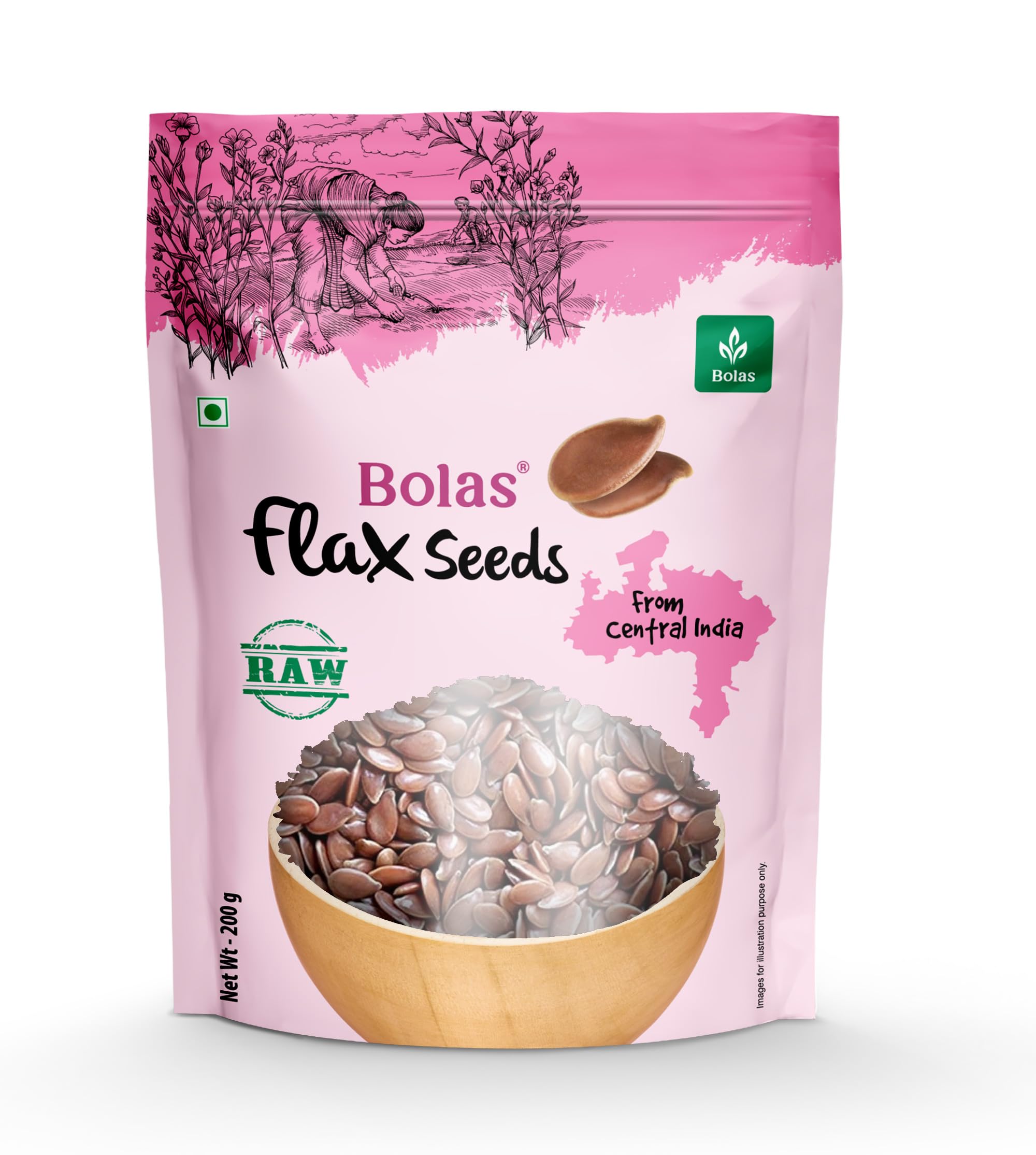 Bolas Flax Seeds 1Kg (200gX5)