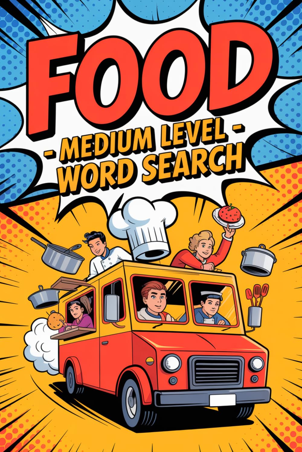 Food - Medium Level - Word Search: Rewarding Lexicon Puzzle Workbook for Teens with Flavor Theme