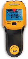 Zircon Scanner eletrônico de parede Multiscanner A200/detector de metais/detecção de fios CA ao vivo com ponteiro SpotLite