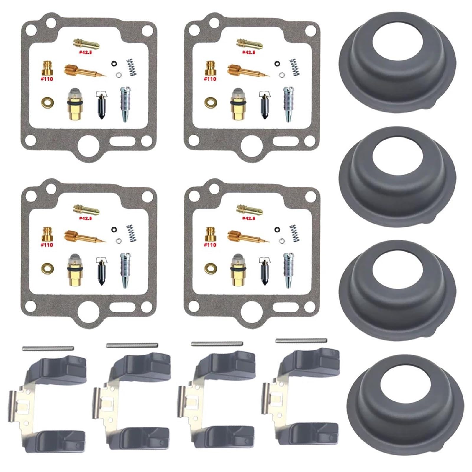 Kit De Réparation De Carburateur pour Yamaha FJ1100 FJ1200 FJ 1100 1200, Pièces De Réparation De Carburateur, Membrane Et Joint De Flotteur Ensemble pièces(Couleur 2)