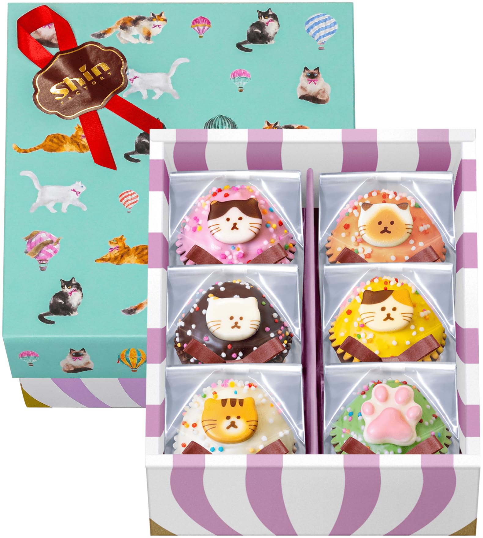 Amazon.co.jp: 父の日 ギフト ファクトリーシン ねこカップケーキ 6個