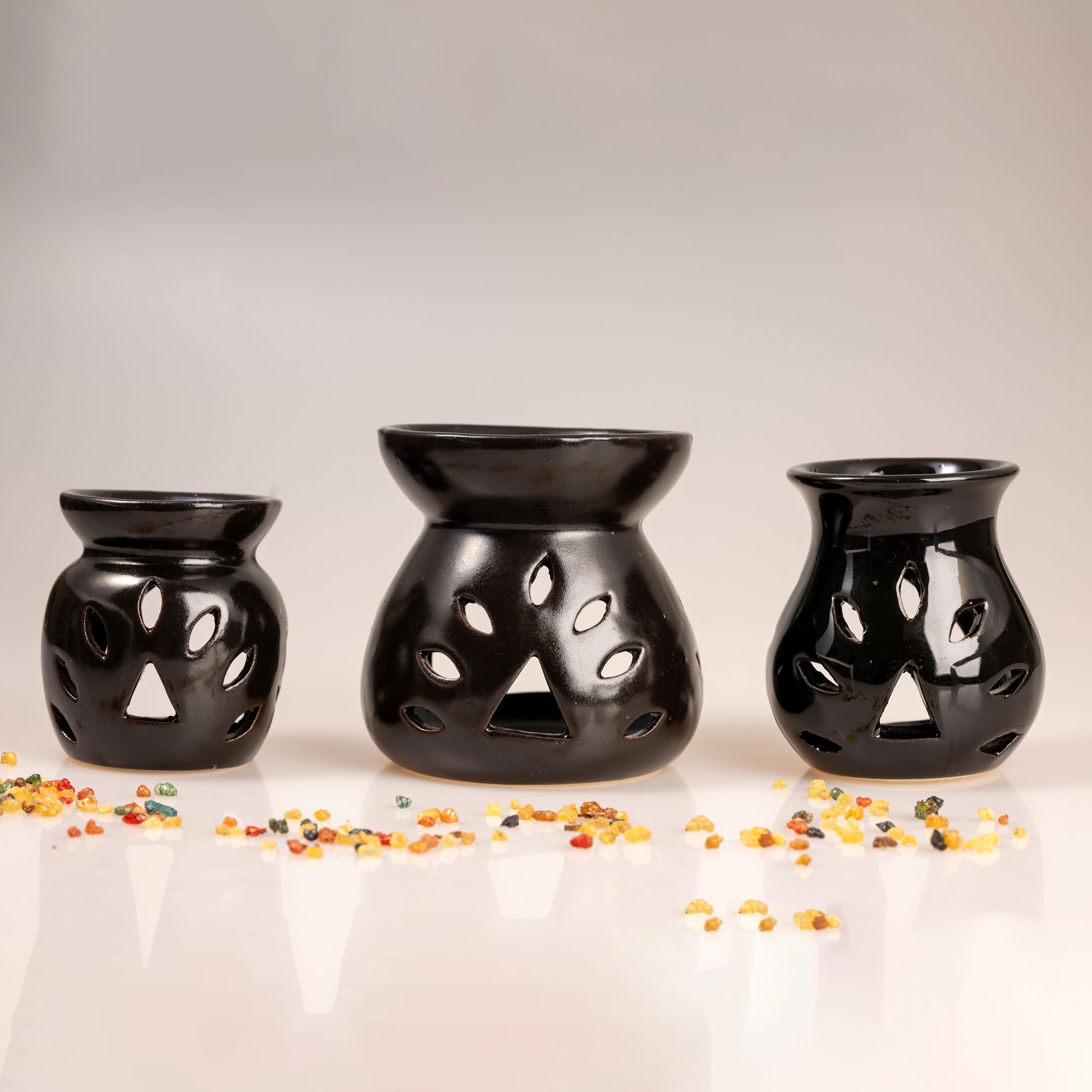 NKlaus Bruciaessenze In Ceramica Bianca 10 Cm: Per Oli Essenziali E Lumino