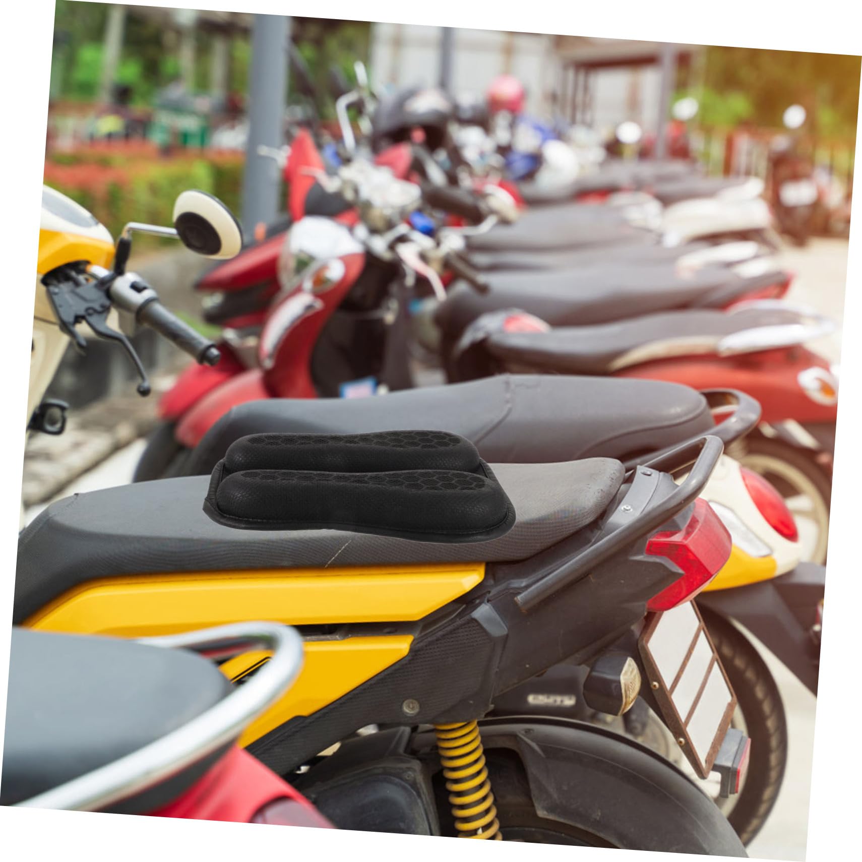 Cuscino Per Sella Da Moto in Gel Traspirante a Nido D'ape, Coprisedile Antiscivolo e, Accessorio Per Motociclisti Per Viaggi Lunghi e Uso Estivo