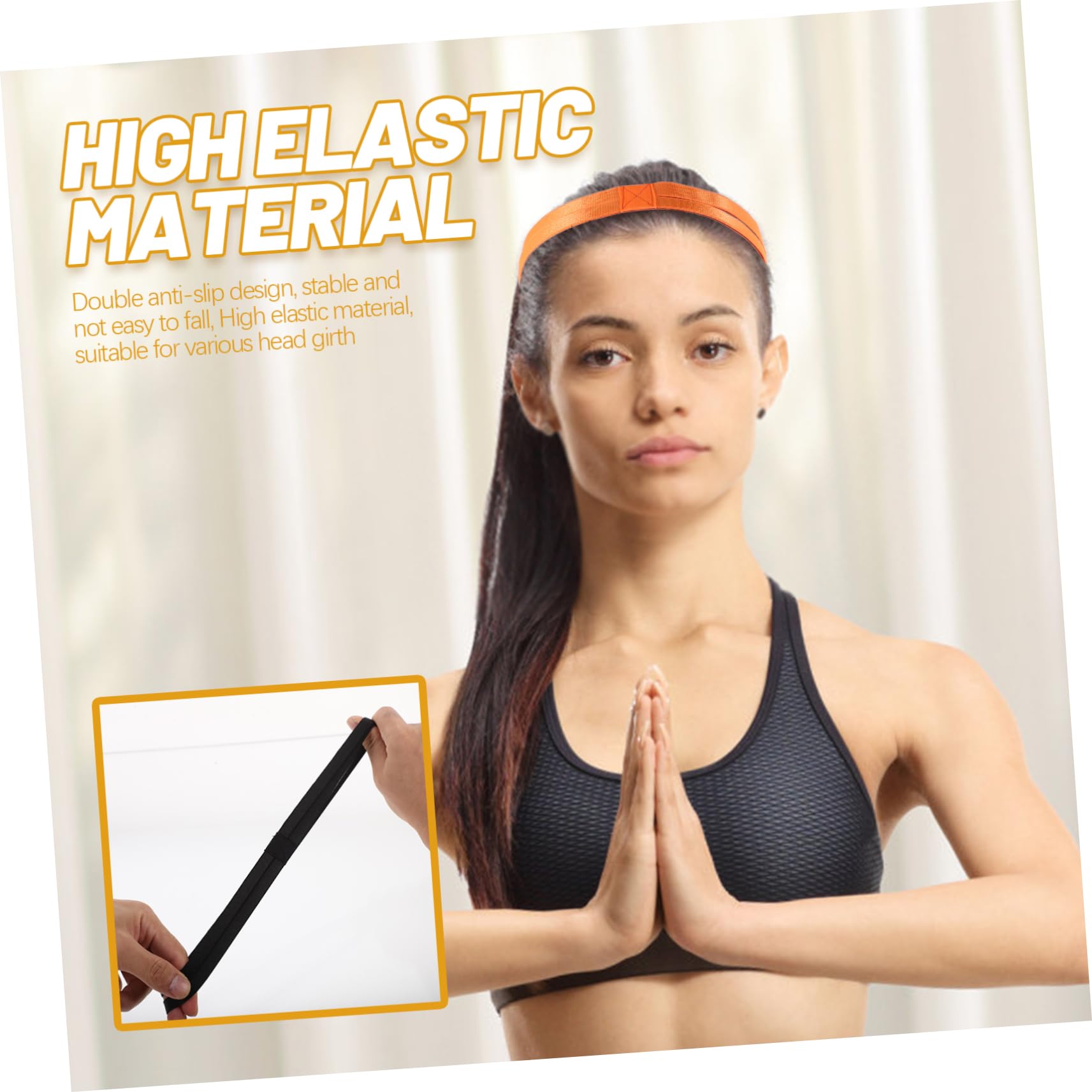 ibasenice Teiliges Yoga Stirnband rutschfeste Sport Haarbänder Bunten Farben Für Damen Und Herren Atmungsaktive Und Elastische Fitness Stirnbänder Für Workout Und Stücke * 2