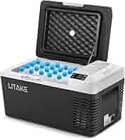 LITAKE 車載冷蔵庫 9L バッテリー対応 ポータブル冷蔵庫 Amazon.co.jp: Litake 車載冷蔵庫 9L ポータブル冷蔵庫