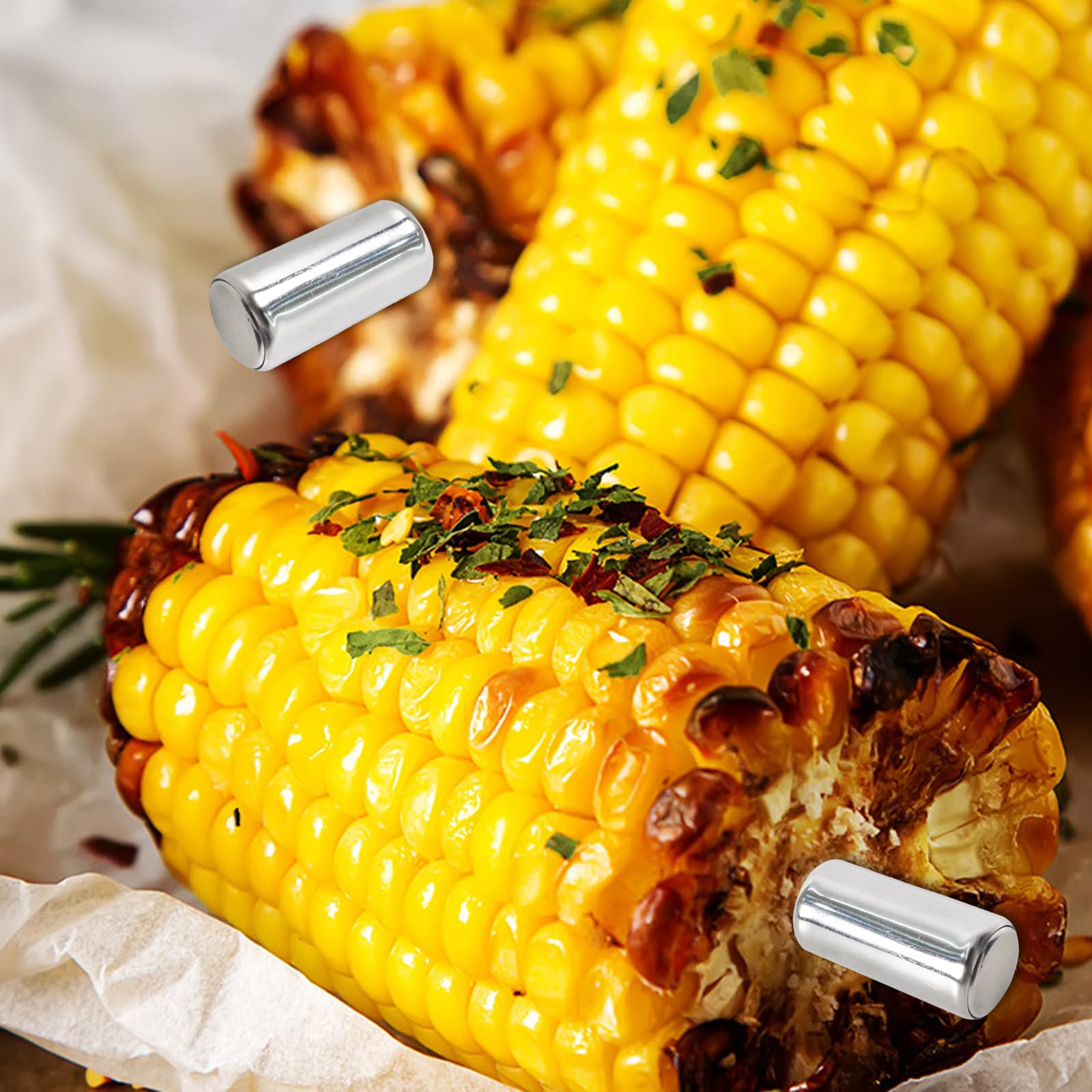 Pinchos Para Mazorcas De Maiz 8 Piezas Soporte Para Mazorcas De Maíz, Acero Inoxidable, Mazorca De Maiz, Portátiles Y Reutilizables, Corn On The Cob Holder, Ideal Para Barbacoas, Camping, Picnic