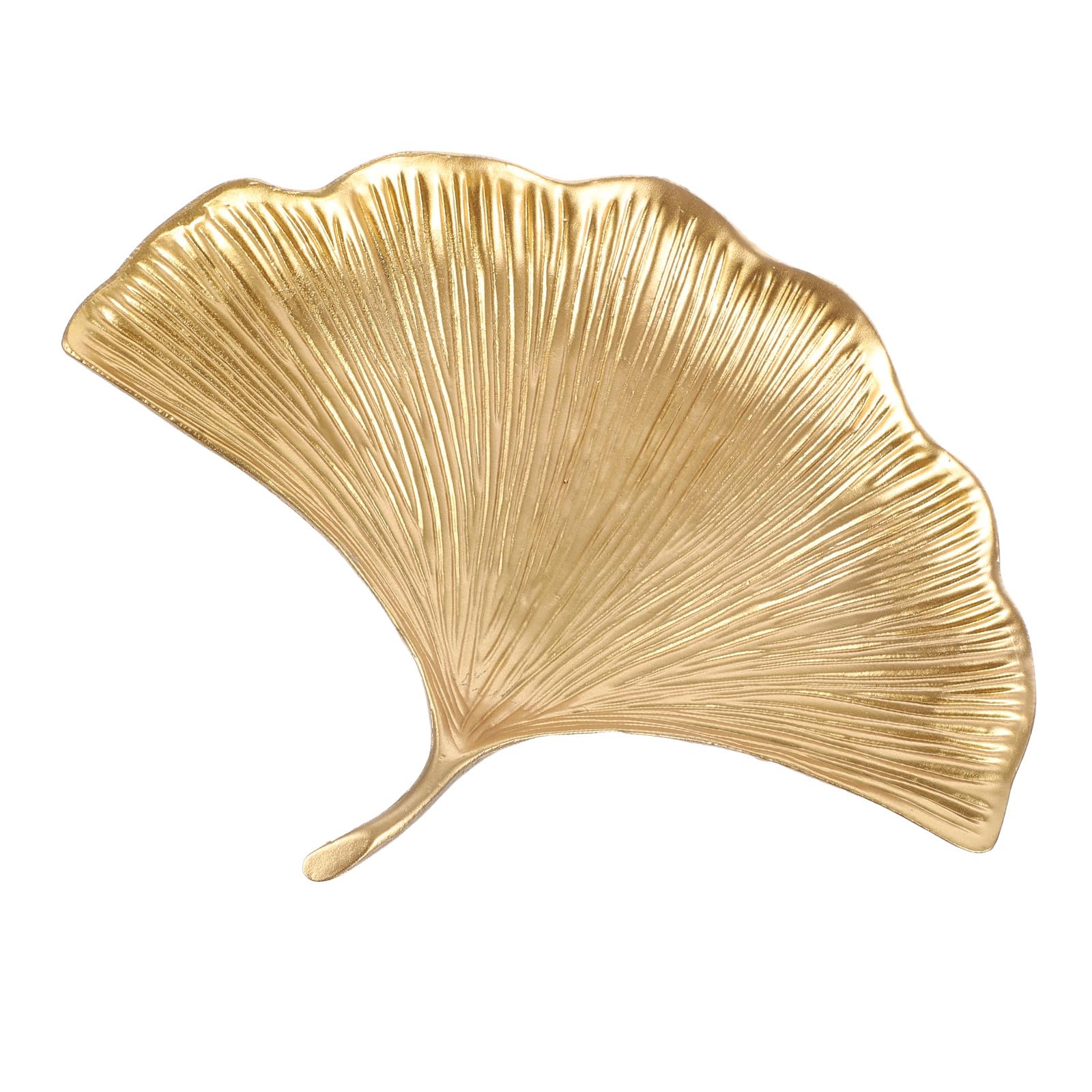 Ysgdvmajn Women's Assorted Color European Style Trinket Tray Jewelry Storage Dish Ginkgo Leaf Metal Holder Decorative Display Plate For Rings Necklaces And Bracelets In Gold