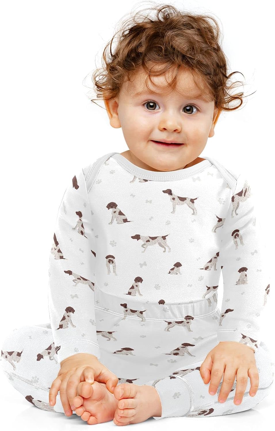 vvfelixl Baby Bodysuits Pants Sets Bernese Mountain Dog Long Sleeve Baby Clothes For Boys Girls 0-24 Months Puppy