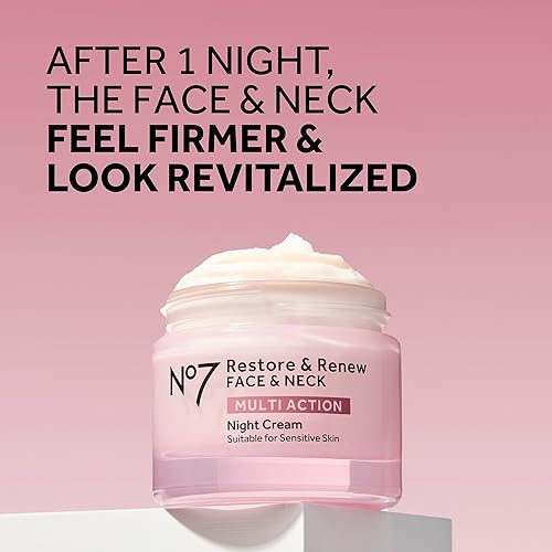 Miniatura 6 de No7 restaurar & Renew Face & Cuello Multi Acción Skincare sistema, pack de 1