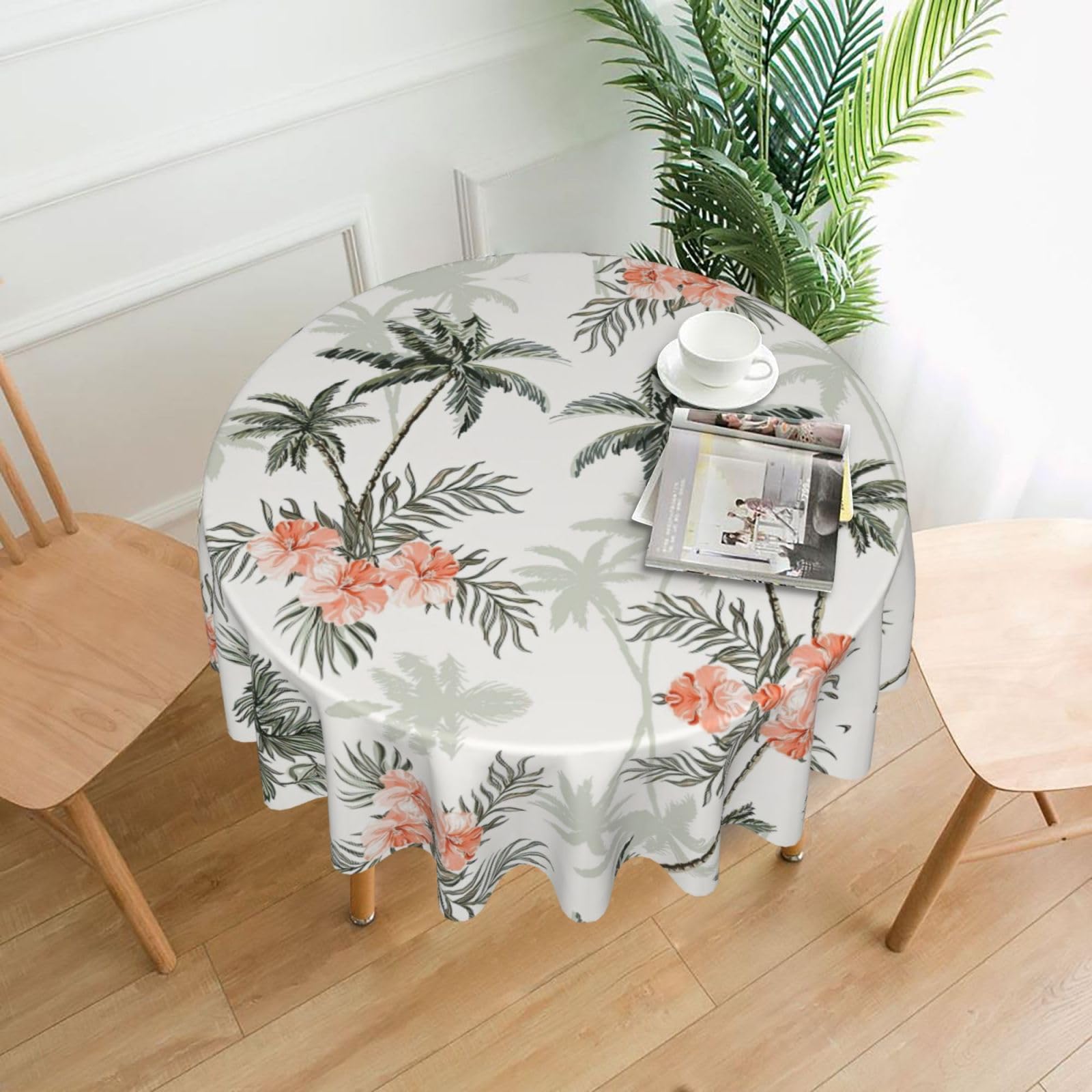 Nappe ronde 152,4 cm facile à nettoyer pour repas de famille